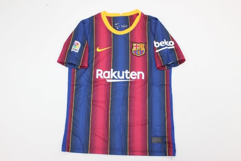 Kids Barcelona 2020/21 Home Soccer Jersey And Shorts