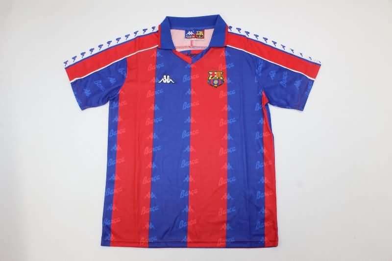 Kids Barcelona 1992/95 Home Soccer Jersey And Shorts
