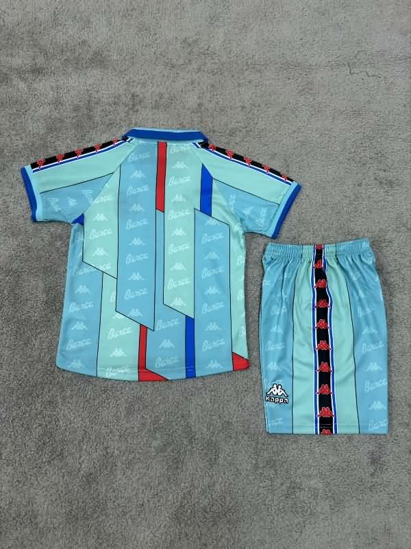 Kids Barcelona 1995/97 Away Soccer Jersey And Shorts