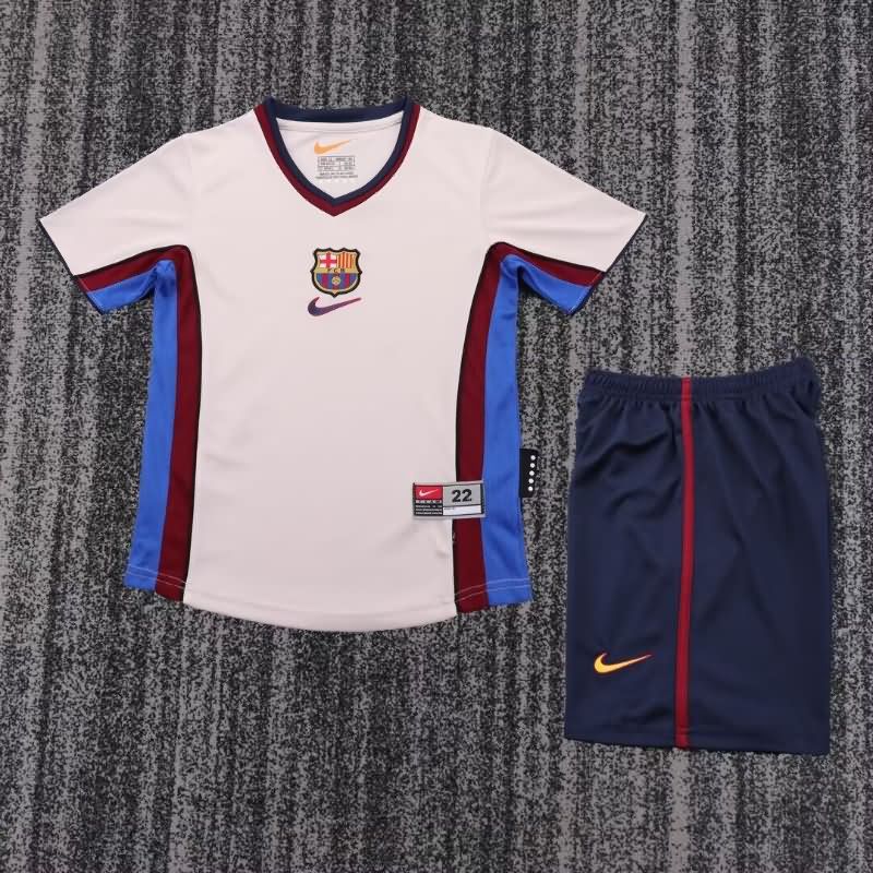 Kids Barcelona 1998/01 Away Soccer Jersey And Shorts Kids Barcelona 1998/01 Away Soccer Jersey And Shorts