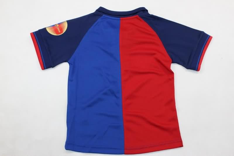 Kids Barcelona 1999/00 Home Soccer Jersey And Shorts