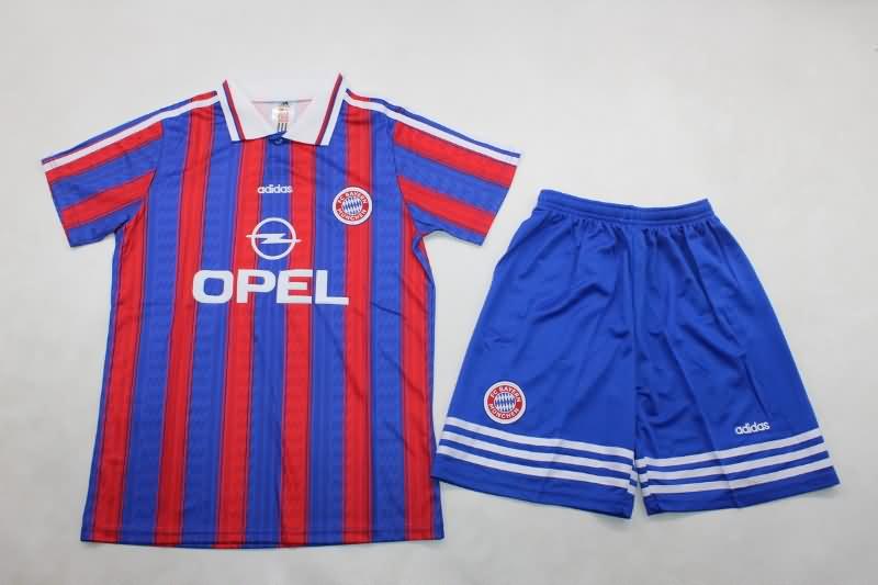 Kids Bayern Munich 1995/97 Home Soccer Jersey And Shorts Kids Bayern Munich 1995/97 Home Soccer Jersey And Shorts