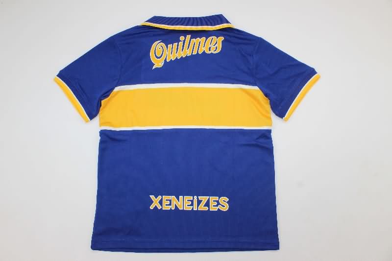 Kids Boca Juniors 1996/97 Home Soccer Jersey And Shorts
