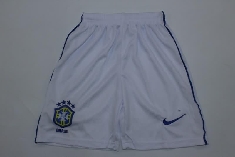 Kids Brazil 2002 Away Soccer Jersey And Shorts