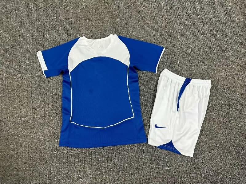 Kids Brazil 2004 Away Soccer Jersey And Shorts