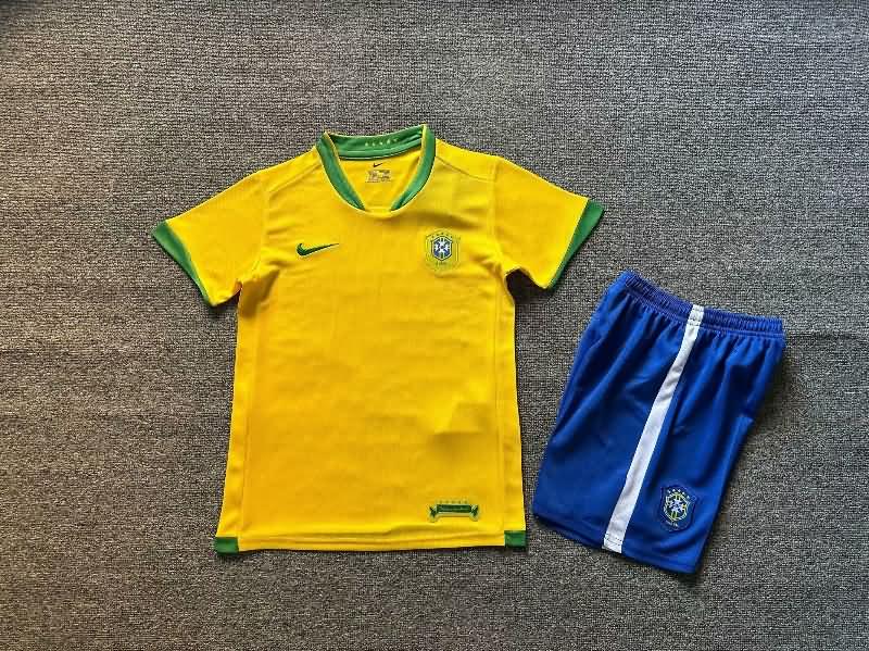 Kids Brazil 2010 Home Soccer Jersey And Shorts Kids Brazil 2010 Home Soccer Jersey And Shorts