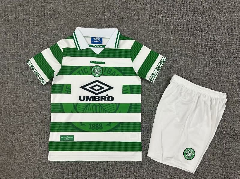 Kids Celtic 1997/99 Home Soccer Jersey And Shorts Kids Celtic 1997/99 Home Soccer Jersey And Shorts