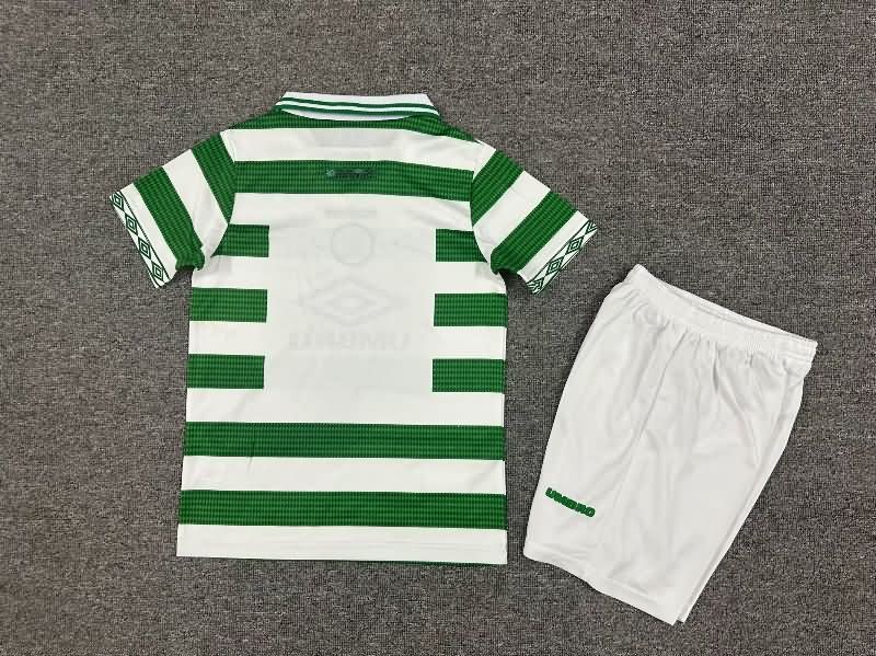 Kids Celtic 1997/99 Home Soccer Jersey And Shorts