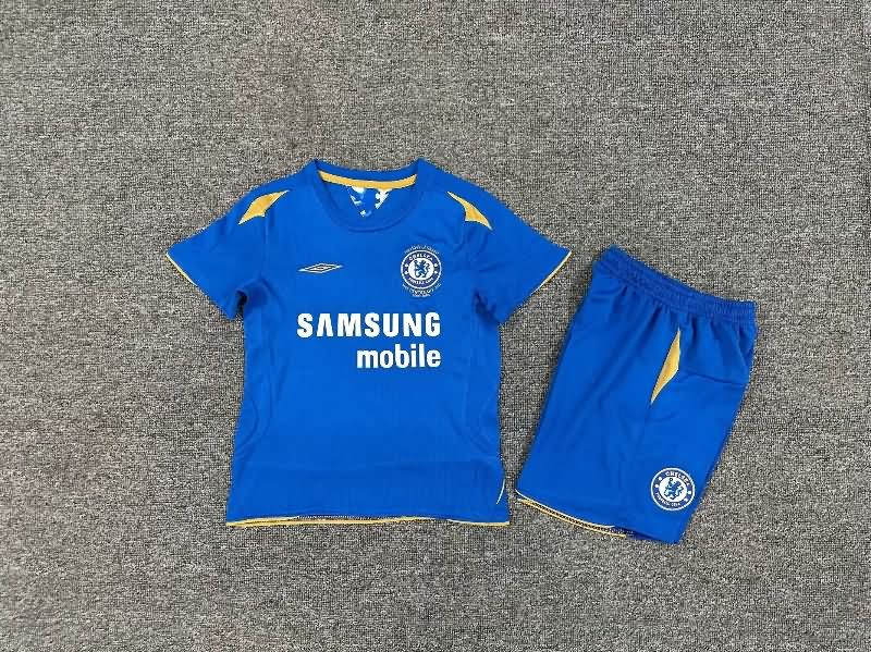 Kids Chelsea 2005/06 Home Soccer Jersey And Shorts