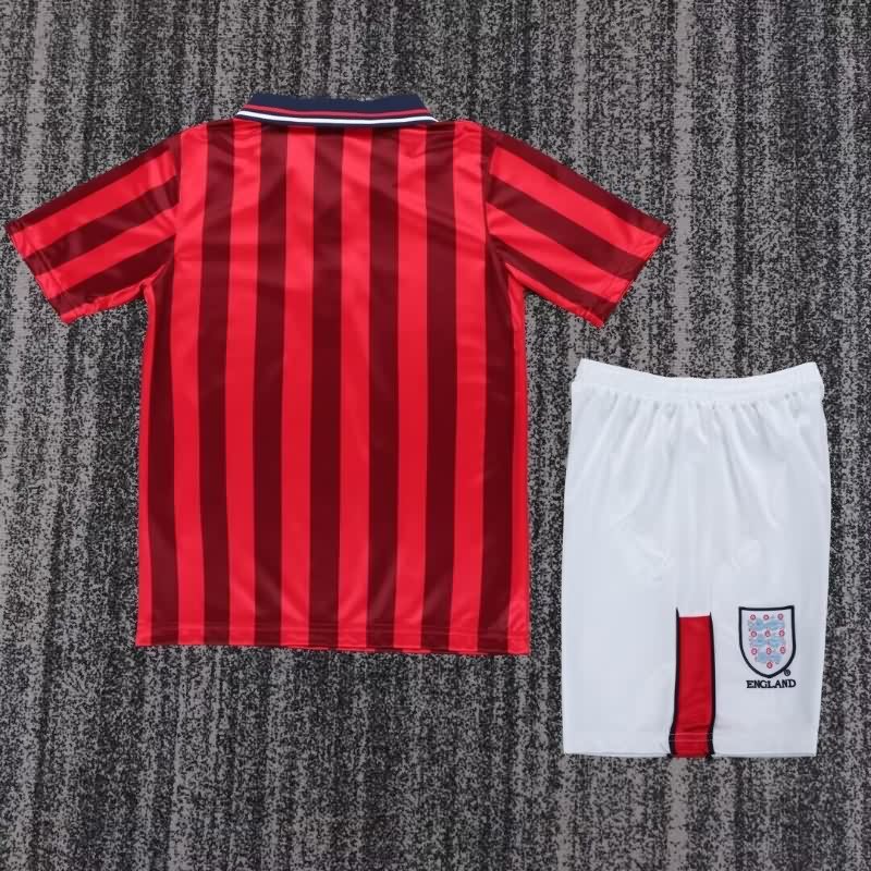 Kids England 1998 Away Soccer Jersey And Shorts