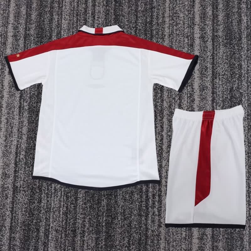 Kids England 2004 Home Soccer Jersey And Shorts