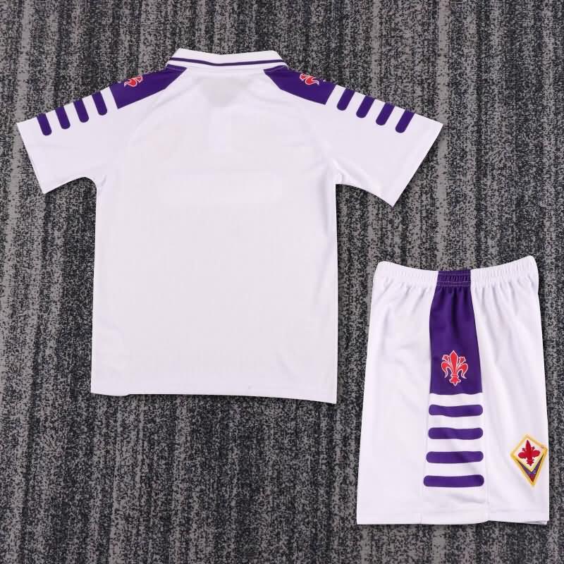 Kids Fiorentina 1998/99 Away Soccer Jersey And Shorts