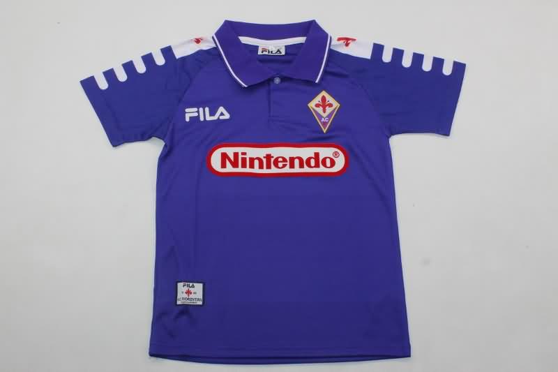 Kids Fiorentina 1998/99 Home Soccer Jersey And Shorts