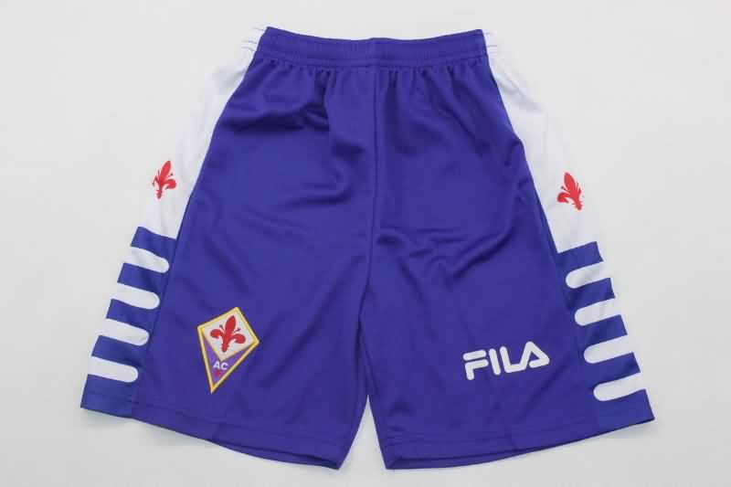 Kids Fiorentina 1998/99 Home Soccer Jersey And Shorts