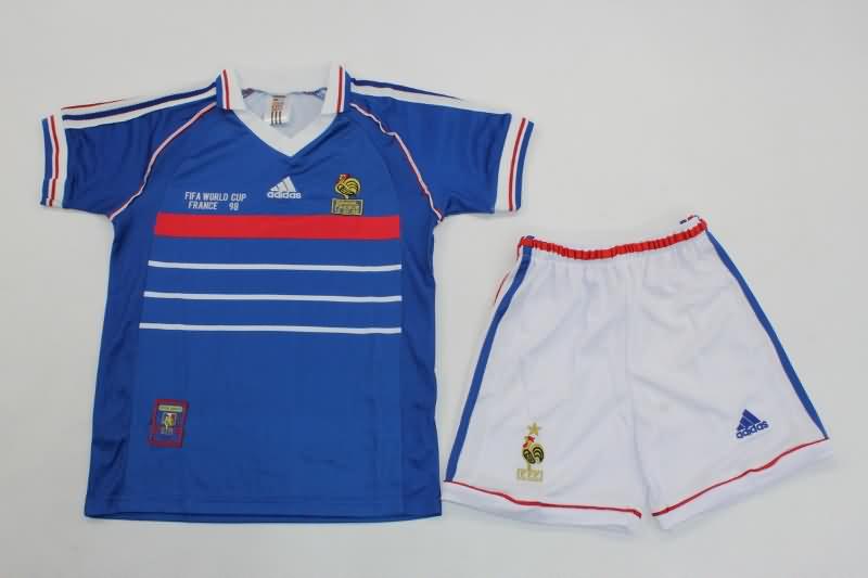 Kids France 1998 Home Soccer Jersey And Shorts Kids France 1998 Home Soccer Jersey And Shorts