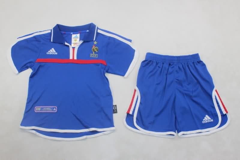 Kids France 2000 Home Soccer Jersey And Shorts Kids France 2000 Home Soccer Jersey And Shorts