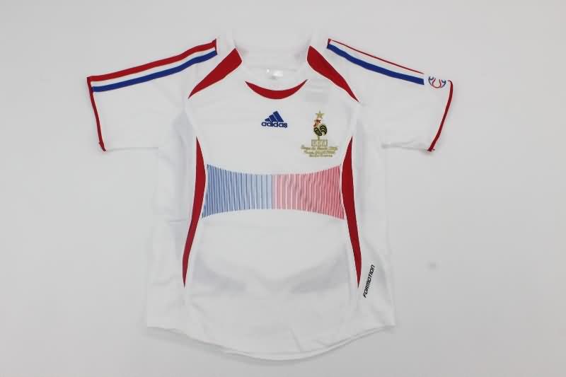 Kids France 2006 Away Final Soccer Jersey And Shorts