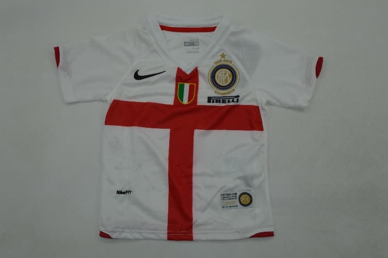 Kids Inter Milan 2007/08 Away Soccer Jersey And Shorts