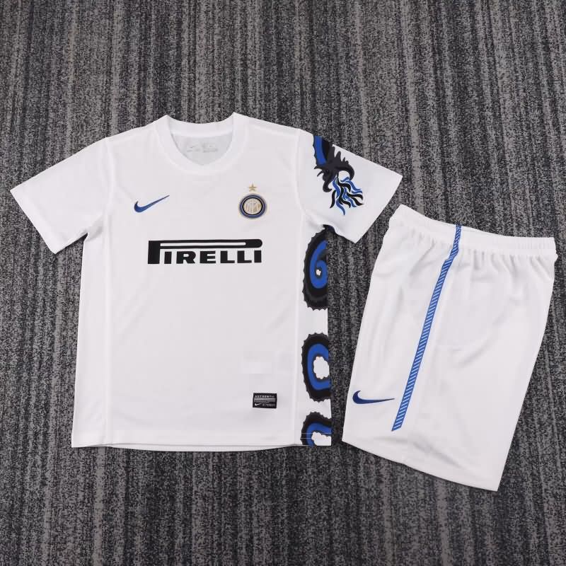 Kids Inter Milan 2010/11 Away Soccer Jersey And Shorts