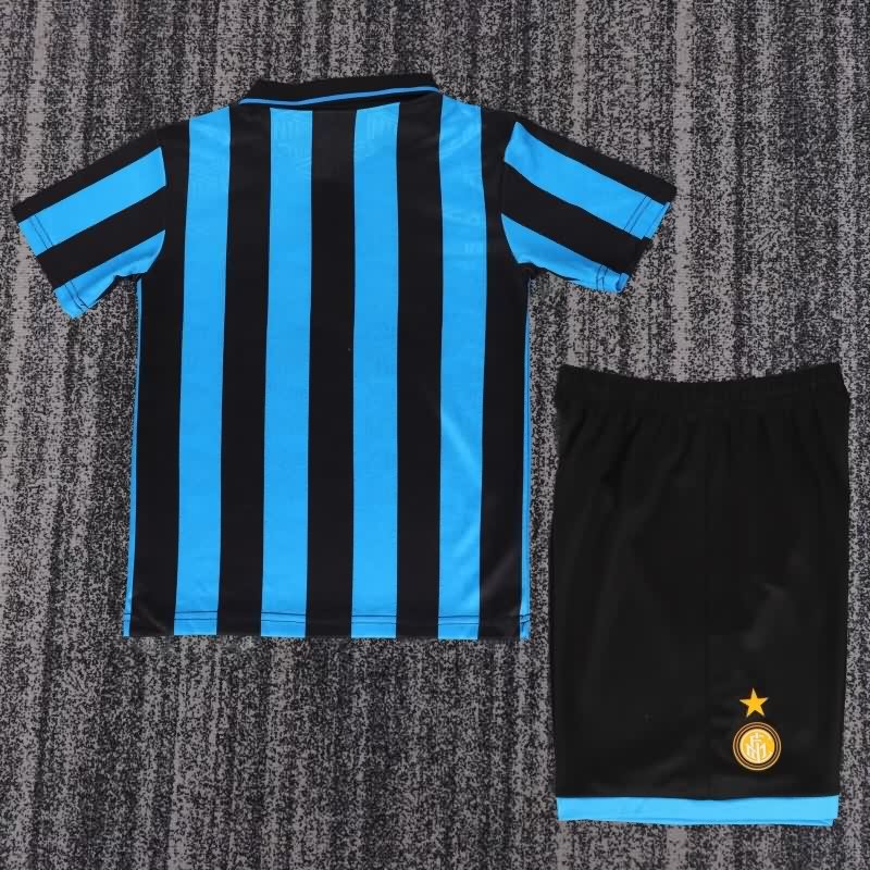 Kids Inter Milan 1992/94 Home Soccer Jersey And Shorts