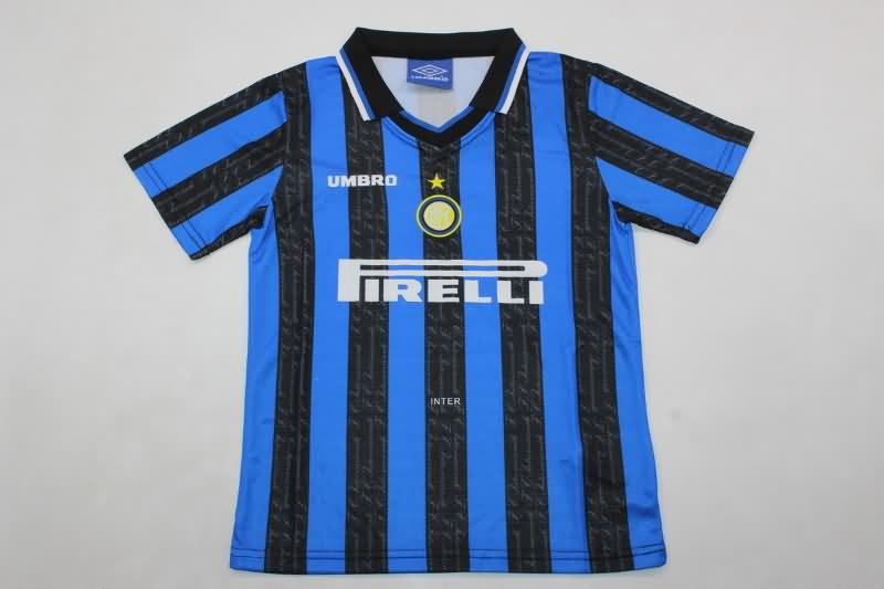 Kids Inter Milan 1997/98 Home Soccer Jersey And Shorts