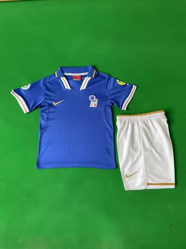 Kids Italy 1996 Home Soccer Jersey And Shorts Kids Italy 1996 Home Soccer Jersey And Shorts