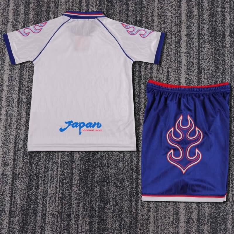 Kids Japan 1998 Away Soccer Jersey And Shorts