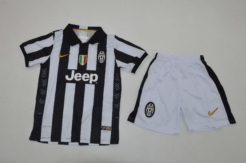 Kids Juventus 2014/15 Home Soccer Jersey And Shorts