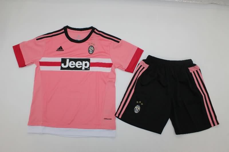 Kids Juventus 2015/16 Away Soccer Jersey And Shorts