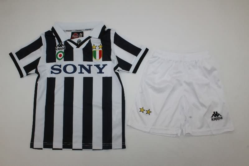 Kids Juventus 1995/96 Home Soccer Jersey And Shorts