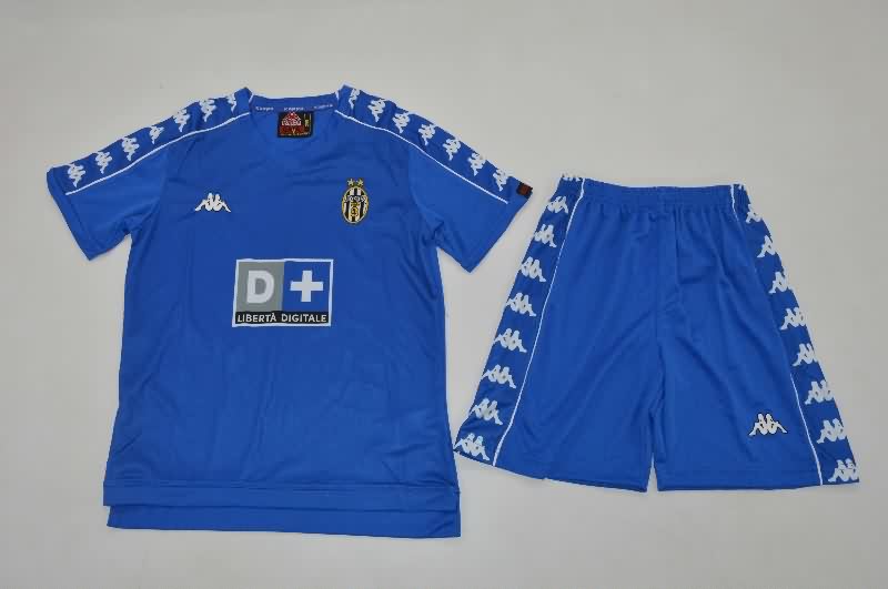 Kids Juventus 1999/00 Away Soccer Jersey And Shorts