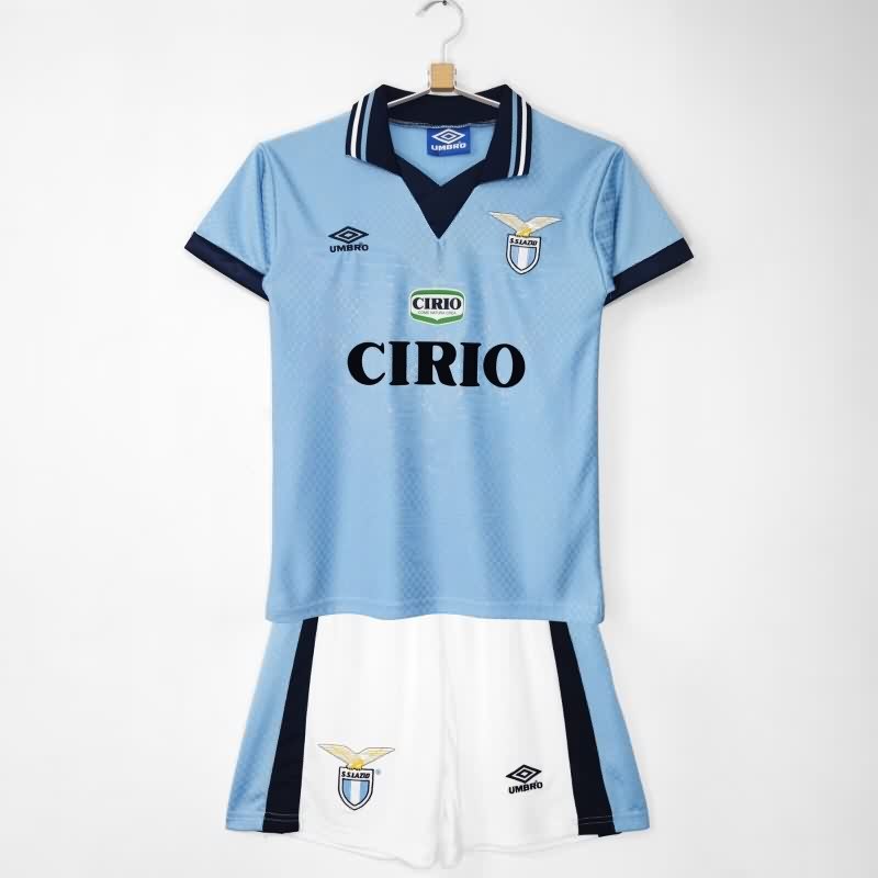 Kids Lazio 1996/97 Home Soccer Jersey And Shorts Kids Lazio 1996/97 Home Soccer Jersey And Shorts