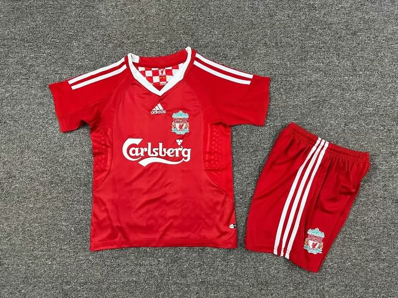 Kids Liverpool 2008/10 Home Soccer Jersey And Shorts