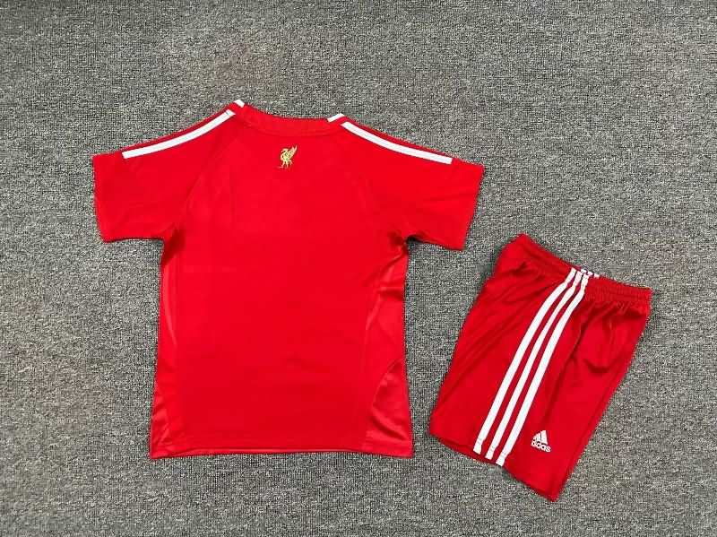 Kids Liverpool 2008/10 Home Soccer Jersey And Shorts