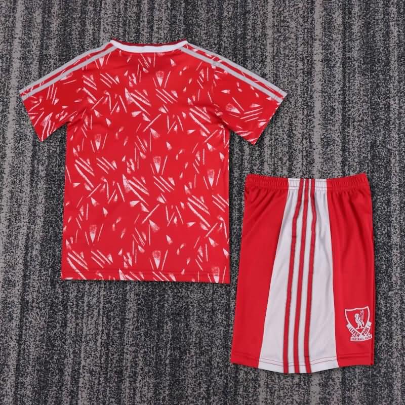 Kids Liverpool 1989/91 Home Soccer Jersey And Shorts
