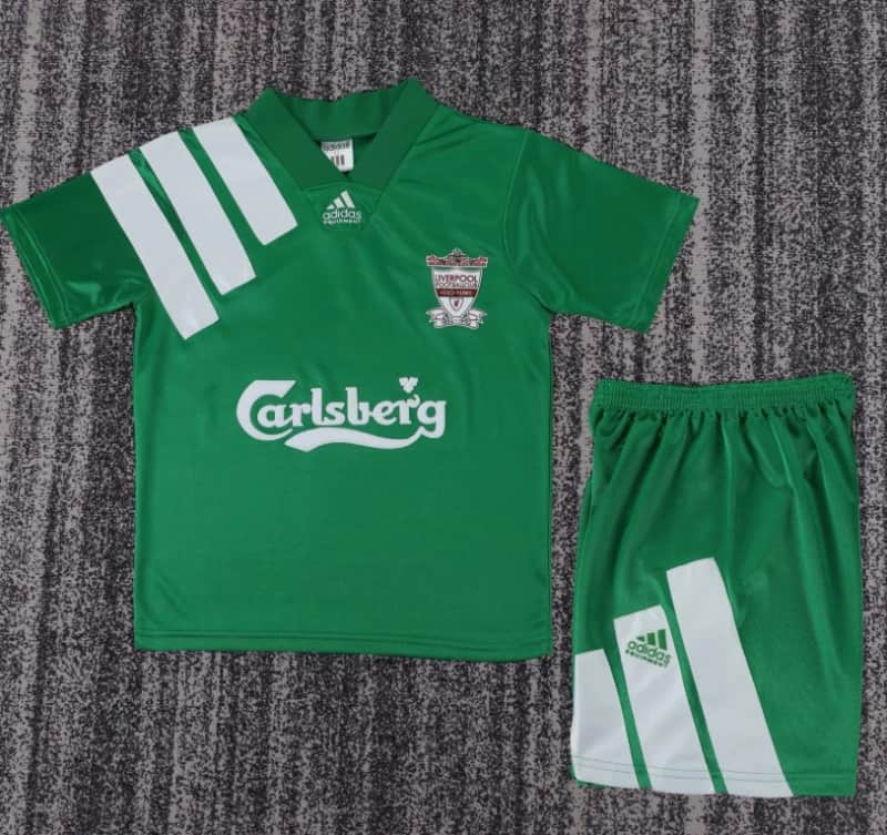 Kids Liverpool 1992/93 Away Soccer Jersey And Shorts