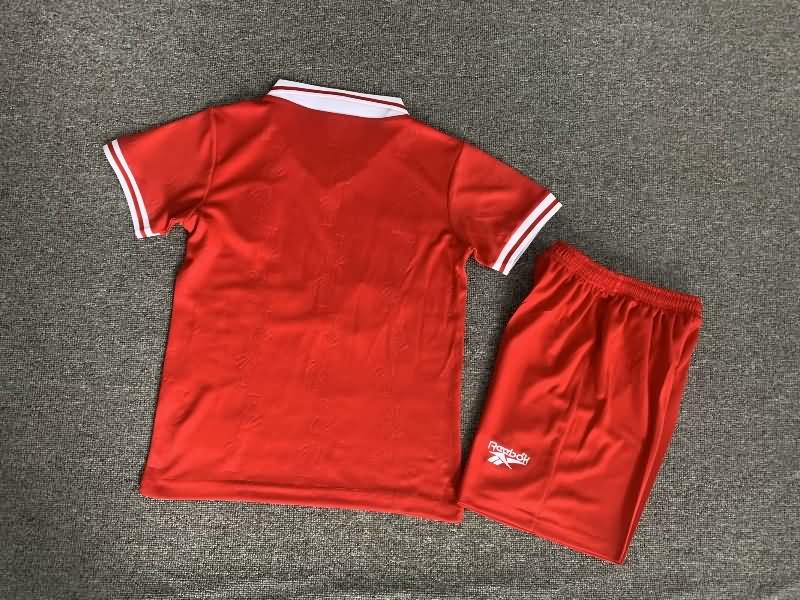 Kids Liverpool 1996/97 Home Soccer Jersey And Shorts