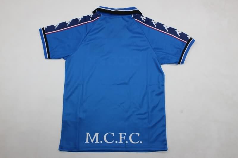 Kids Manchester City 1997/98 Home Soccer Jersey And Shorts