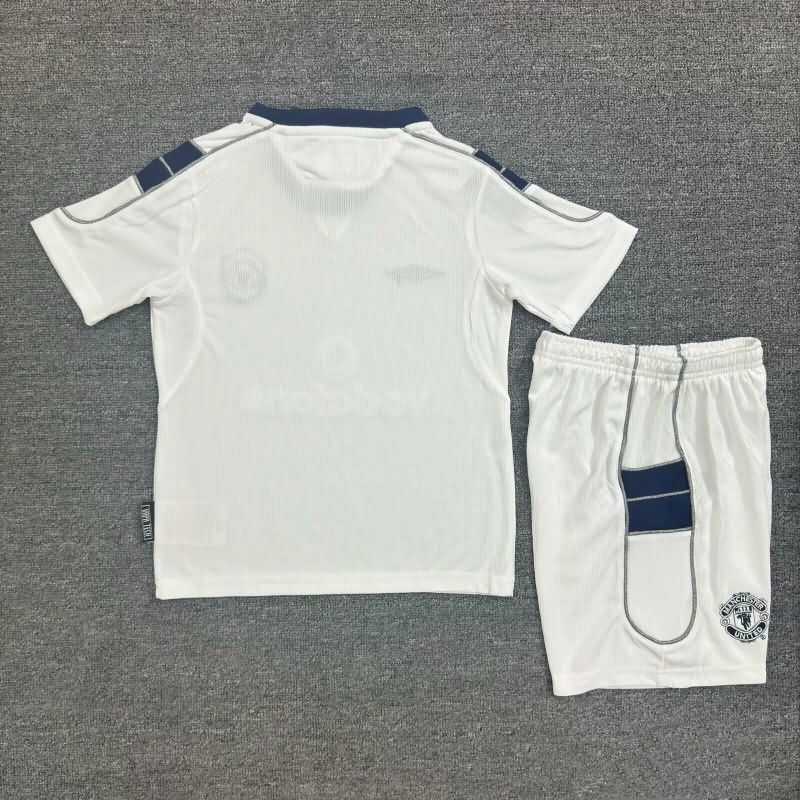 Kids Manchester United 2000/01 Away Soccer Jersey And Shorts