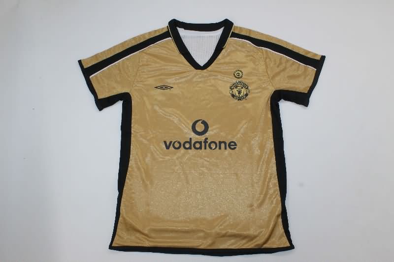 Kids Manchester United 2001/02 Away Soccer Jersey And Shorts