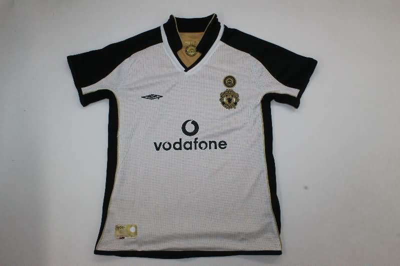 Kids Manchester United 2001/02 Away Soccer Jersey And Shorts