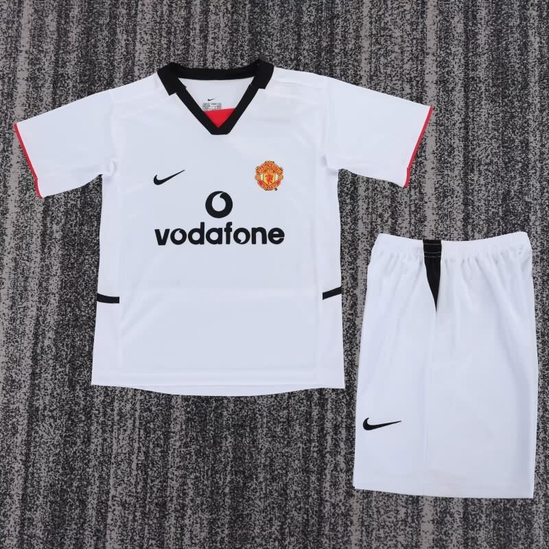 Kids Manchester United 2002/03 Away Soccer Jersey And Shorts Kids Manchester United 2002/03 Away Soccer Jersey And Shorts