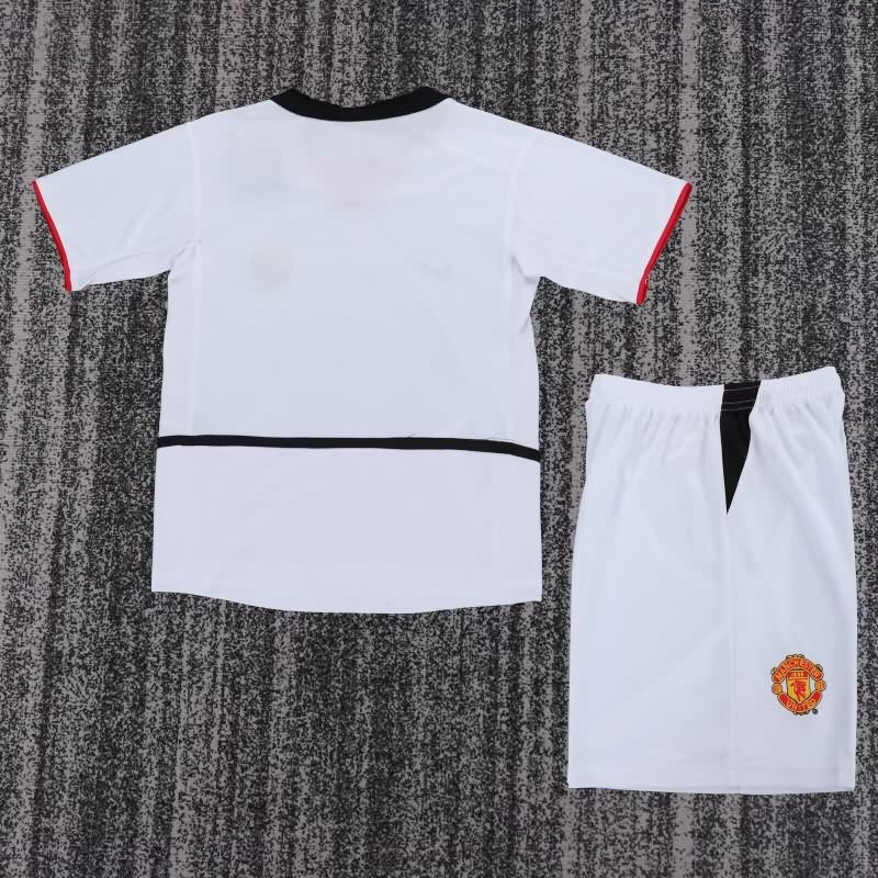 Kids Manchester United 2002/03 Away Soccer Jersey And Shorts