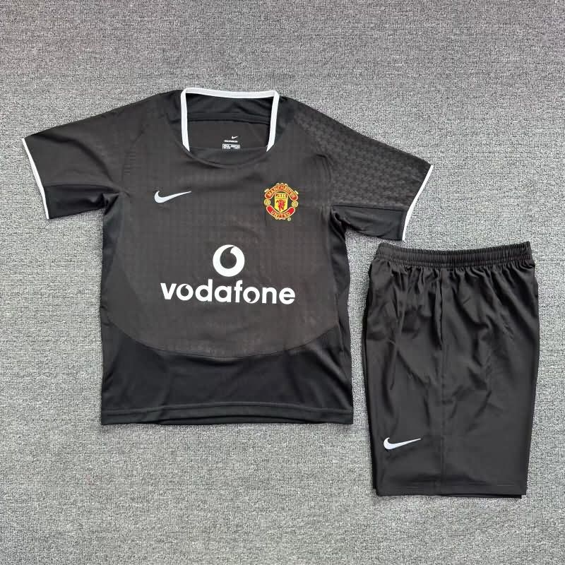 Kids Manchester United 2003/05 Away Soccer Jersey And Shorts