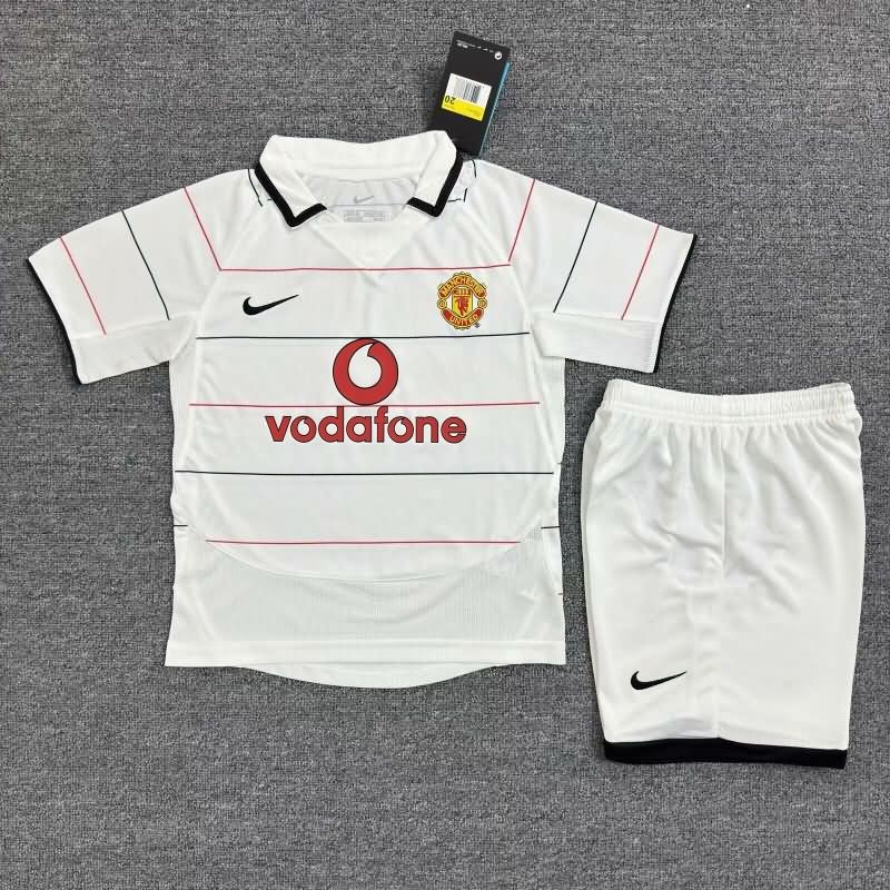 Kids Manchester United 2003/06 Third Soccer Jersey And Shorts