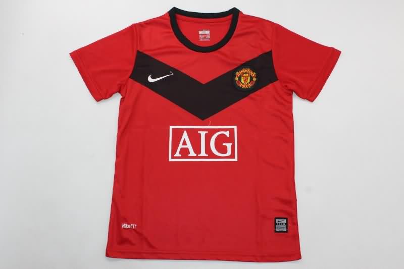 Kids Manchester United 2009/10 Home Soccer Jersey And Shorts