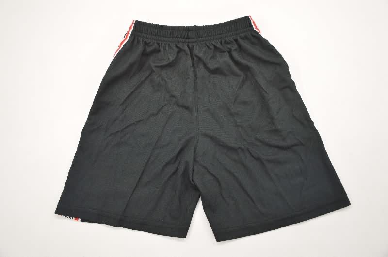 Kids Manchester United 1999 Black Soccer Jersey And Shorts