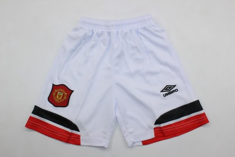 Kids Manchester United 1994/96 Home Soccer Jersey And Shorts