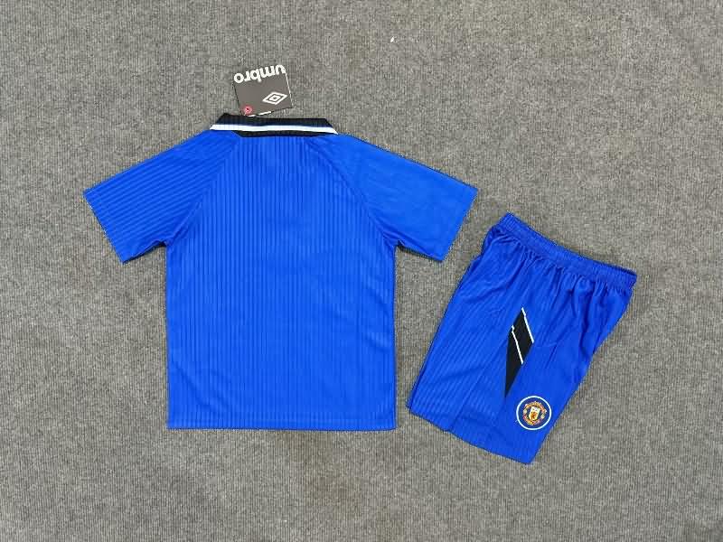 Kids Manchester United 1996/97 Away Soccer Jersey And Shorts
