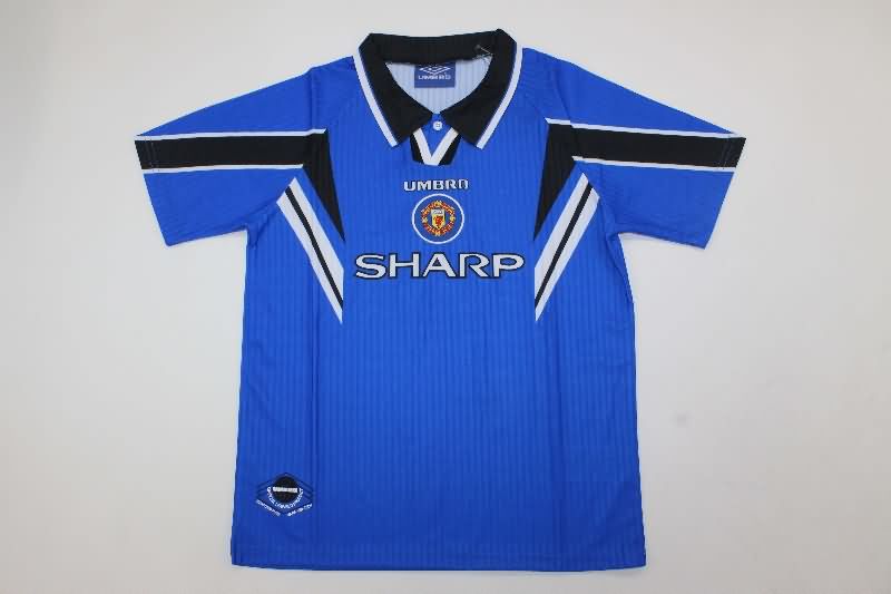 Kids Manchester United 1996/98 Third Soccer Jersey And Shorts